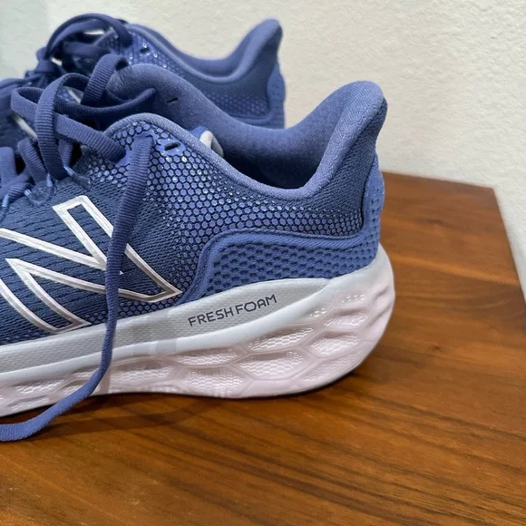 New Balance Blue and White More v3 Sneakers - Picture 3 of 6